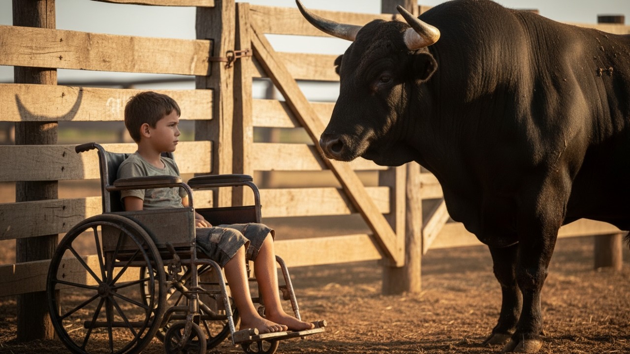 O Touro Mais Violento Encontrou o Menino Deficiente... O Que Passou entre Eles Ninguém Esquece