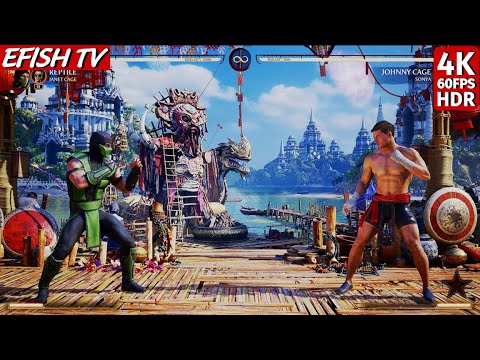 UMK3 Reptile vs Jean-Claude Van Damme (Hardest AI) - Mortal Kombat 1 | 4K 60FPS HDR