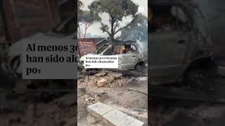 Desalojo in extremis en Madrid por el incendio de Almorox, Toledo: "Señora nos tenemos que ir"
