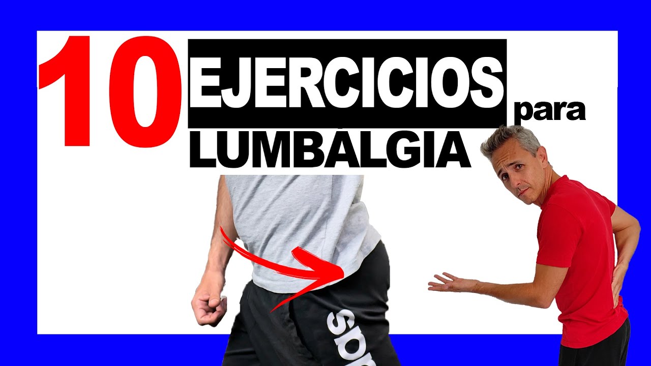 10 EJERCICIOS para la LUMBALGIA FORTALECIENDO los Glúteos - YouTube