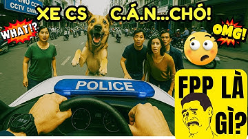 Xe cảnh sát đuổi theo những con chó. Camera gắn xe cảnh sát và Body cam gắn áo cảnh sát