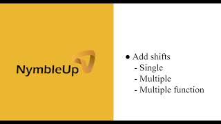 Add Shifts | Tutorial Videos for Workforce Management: NymbleUp