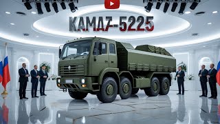 💥 УНИКАЛЬНЫЙ РУССКИЙ ГИГАНТ! КАМАЗ-65225 — ГРУЗОВИК, КОТОРЫЙ ВЕЗЁТ ТАНКИ! 🚛🔥