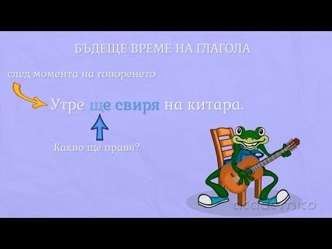 Бъдеще време на глагола Български език 3 клас Academico