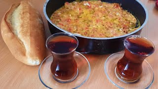 بيض بالطماطم الطريقه التركيه المشهوره ( مينيمن)    ?‍♀️مشاهده ممتعه ?‍♀️Menemen nasıl yapılır