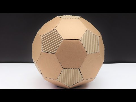 Diy | How To Make Football Ball From Cardboard At Home