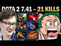 Pudge with 21 Kills and Bloodstone - Dota 7.41