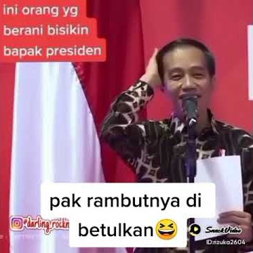pak jokowi diingetin orang rambutnya berantakan #shorts #snackvideo #funny