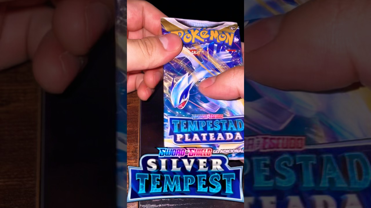 Opening a Tempestad plateada booster pack | Pokemon tcg 