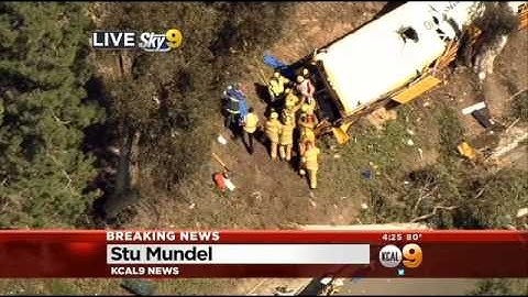 School Bus Filled With Children Crashes Into Tree At Anaheim Golf Course