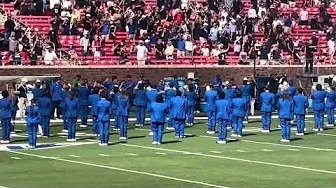 10-11-2025 The SMU Mustang Band @smumustangbandofficial perform their pregame vs Stanford.