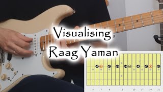 Raag Yaman Guitar lesson - how to visualise its structure - Free In-depth lesson