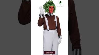 Adult Willy Wonka Oompa Loompa Cosplay Costume-Charlie and the Chocolate Factory Takerlama