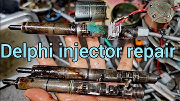 How to Delphi common rail injector back fuel leaking problem solution - kia j3 engine injector repai