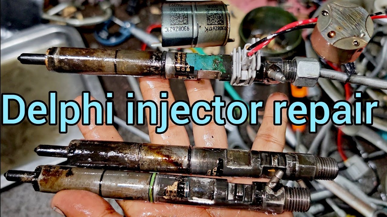 How to Delphi common rail injector back fuel leaking problem solution - kia j3 engine injector repai