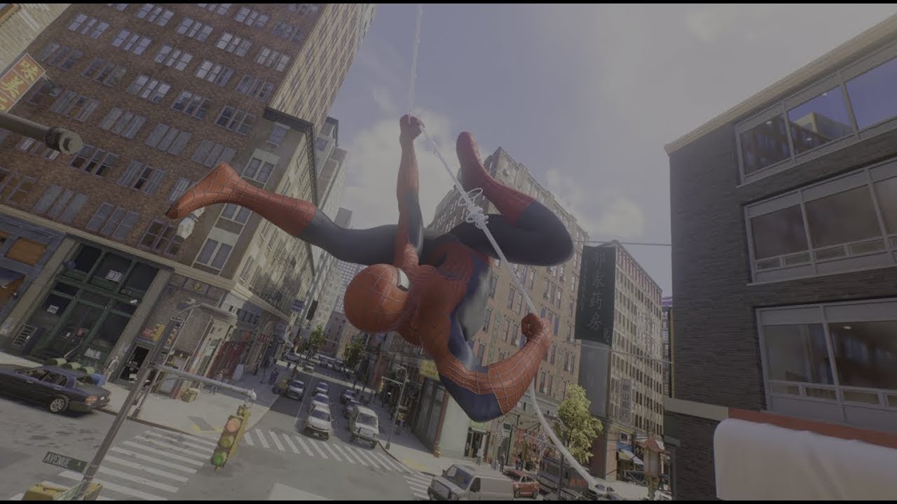 Web Swinging In Spider-man 2 (Level 1 Swing Assist) - YouTube