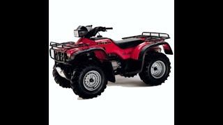 Honda TRX400FW Foreman - Service Manual / Repair Manual - Wiring Diagrams - Owners Manual