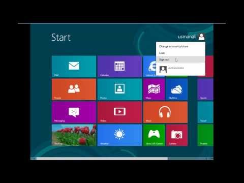 How to login as administrator in window 8