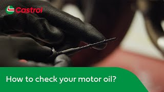 How to check your motorcycle oil? | Changing motorcycle engine oil | Castrol U.K.