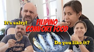 TUYO for the first time | Filipino comfort food | Greek and Filipina couple | kyriakosmarlene