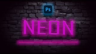 Create a Glowing Neon Text in Photoshop | খুব সজজেই তৈরি করুন Neon type text effect .