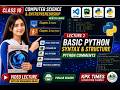 Class 10 Computer | Basic Python Syntax & Structure | Python Comments | Lecture 2 Punjab Board 2026