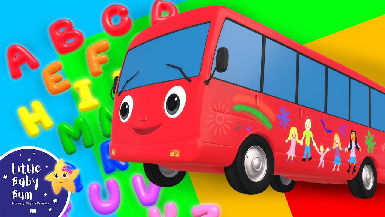 ABC Bus Wheels on the Bus 🚌Wheels on the BUS Songs! 🚌 Nursery