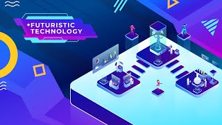 Futuristic Technology Isometric Animation