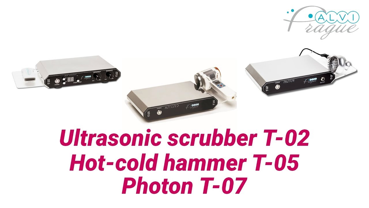 Beauty machine (skin scrubber, photon, hot-cold hammer). Beauty equipment by Alvi Prague