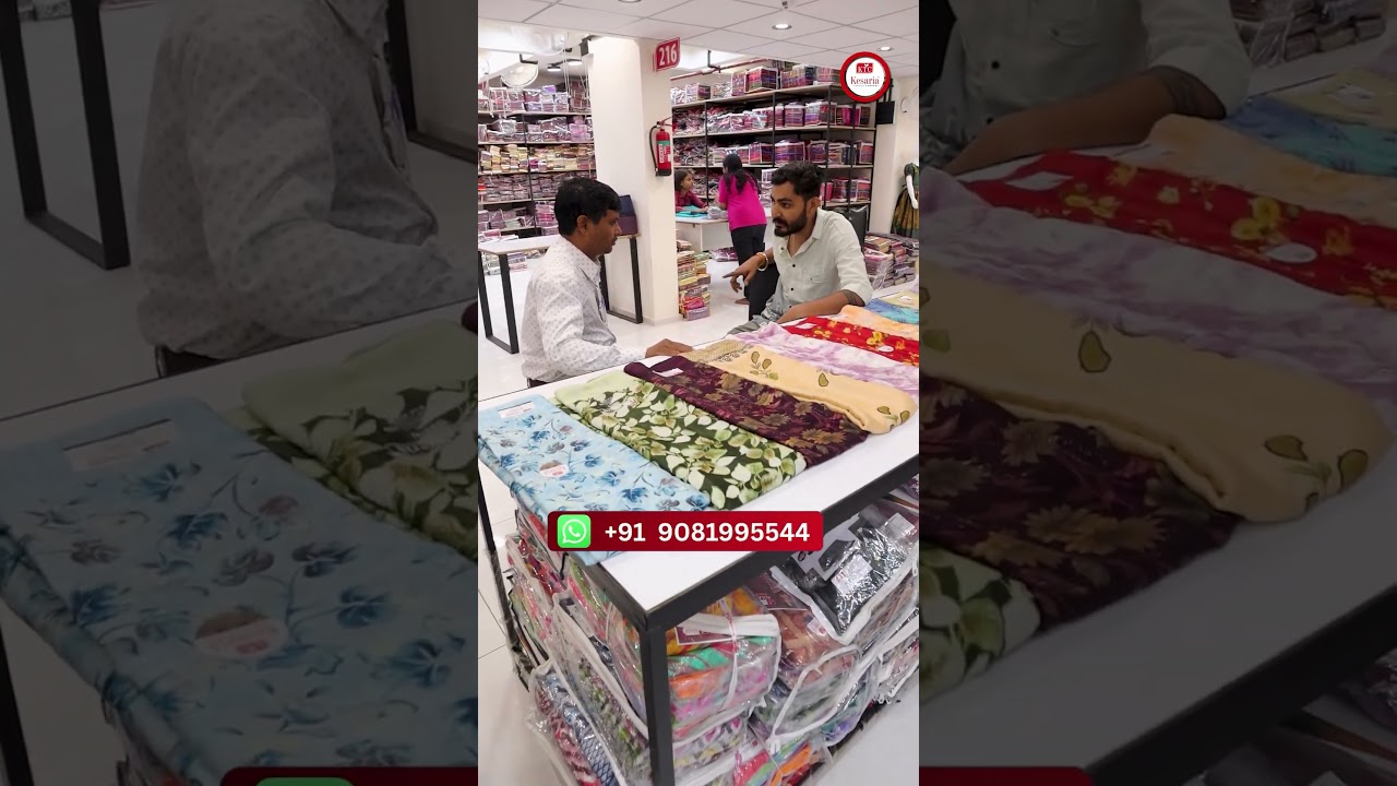 10 Sarees At just @ ₹400 | Surat Saree Wholesale Market | Top Saree Manufacturer | 