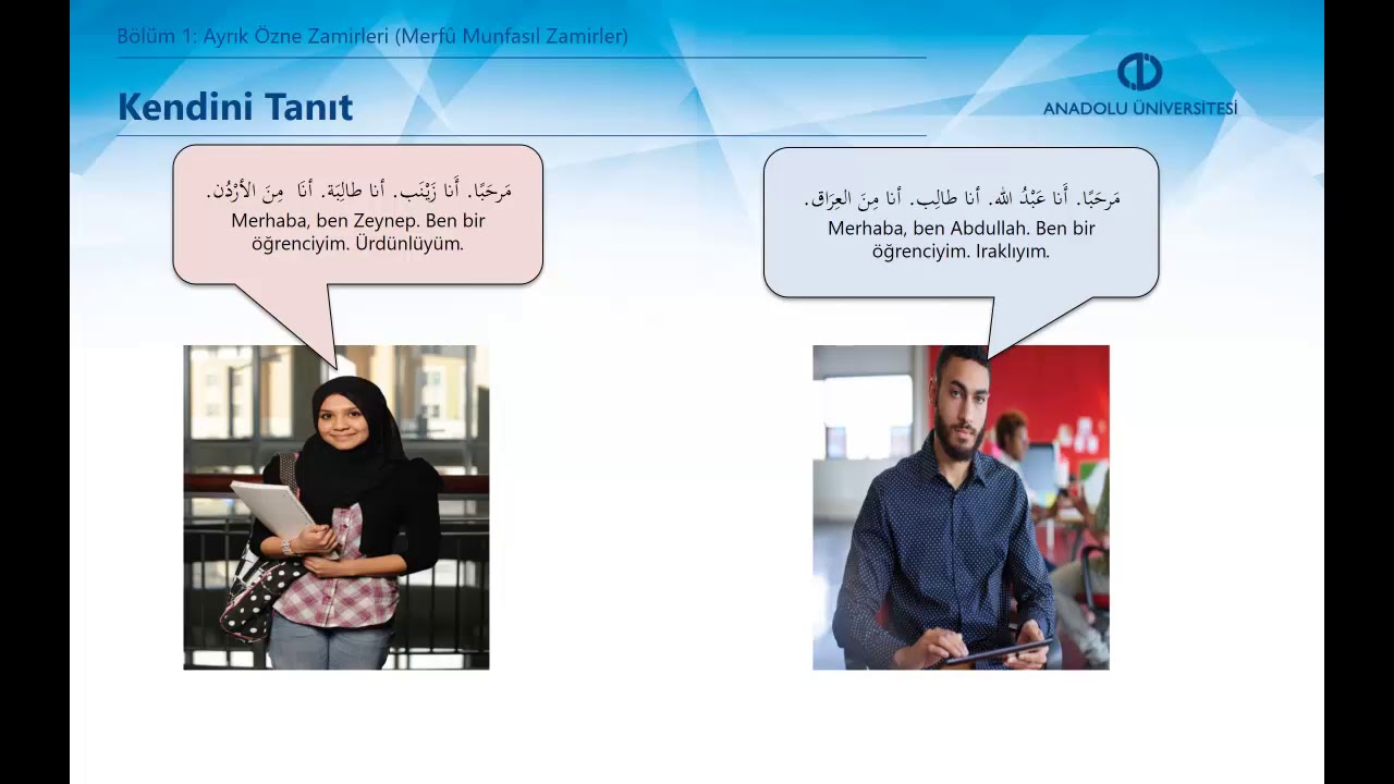 ARAPÇA I - Ünite1 - Özet