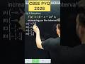 A function f(x) = 10 - x -2x^2 is increasing on the interval #cbse2026 #maths #mathproblems #cbse