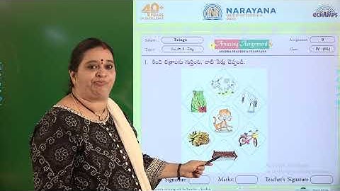 7TH AUG AP CLASS IV SL TELUGU ASSIGNMENT KEY