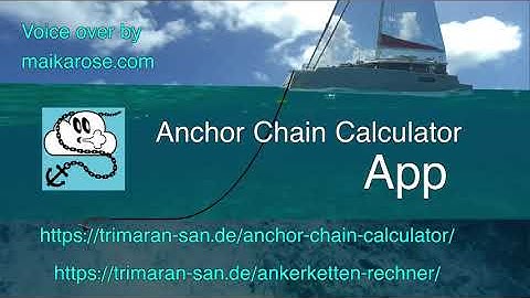 Anchor Chain Calculator App WalkThrough