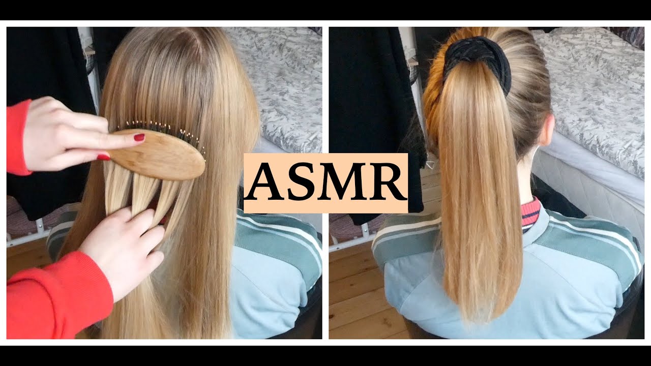 ASMR EXTREMELY SOFT & RELAXING HAIR PLAY FOR SLEEP (Brushing Sounds, Ponytail Play, Hair Pulling)