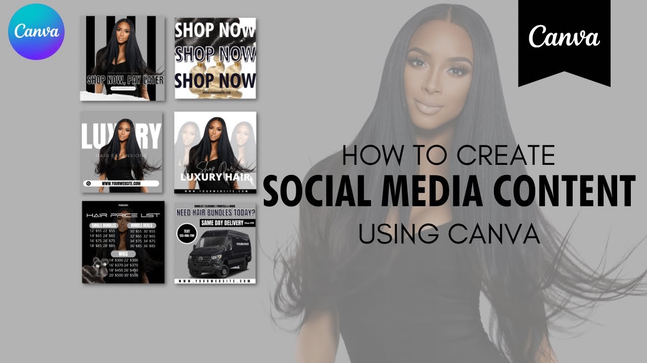 How To Create Social Media Content In Canva - YouTube