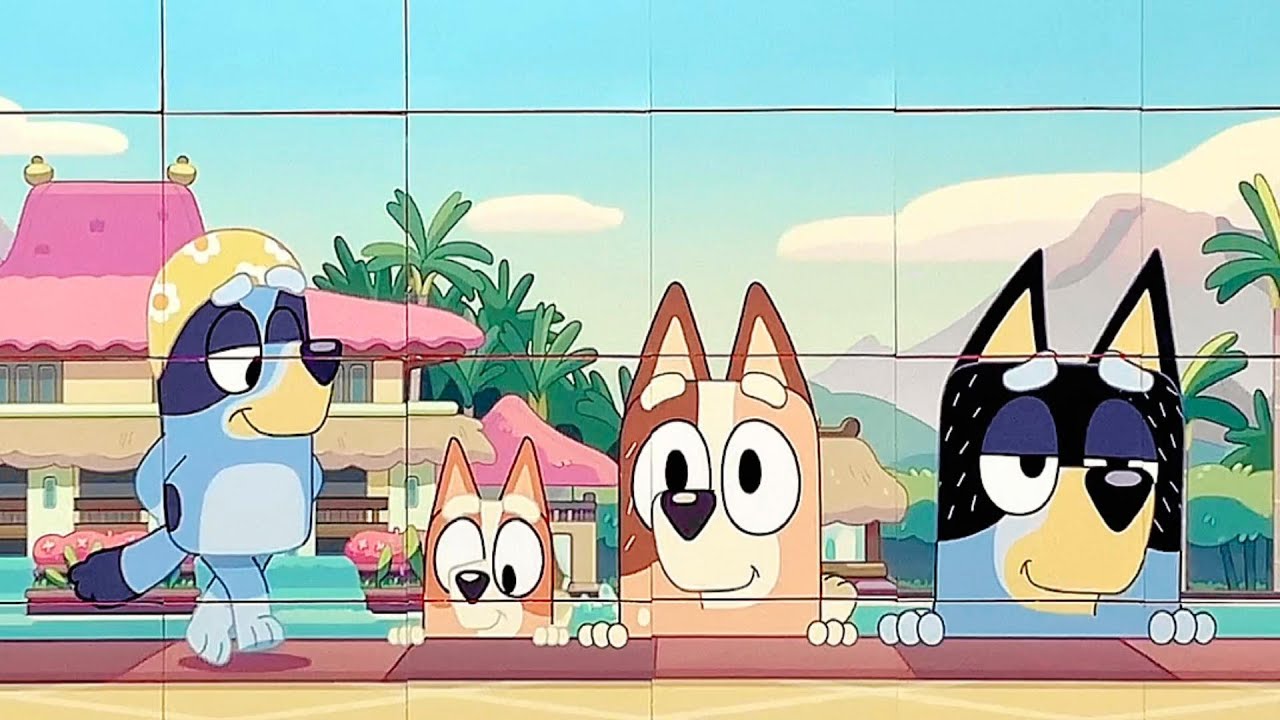 No More Dobbing | Swim School | Bluey | Puzzle for kids and for fun | Puzzle Lovers