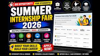 💼 1000+ Internship Opportunities 🎯 #Internships2026 #Students #RemoteJobs #Freshers