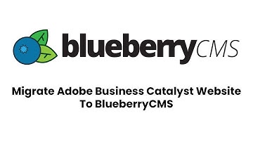 Migrate Adobe Business Catalyst Website To BlueberryCMS