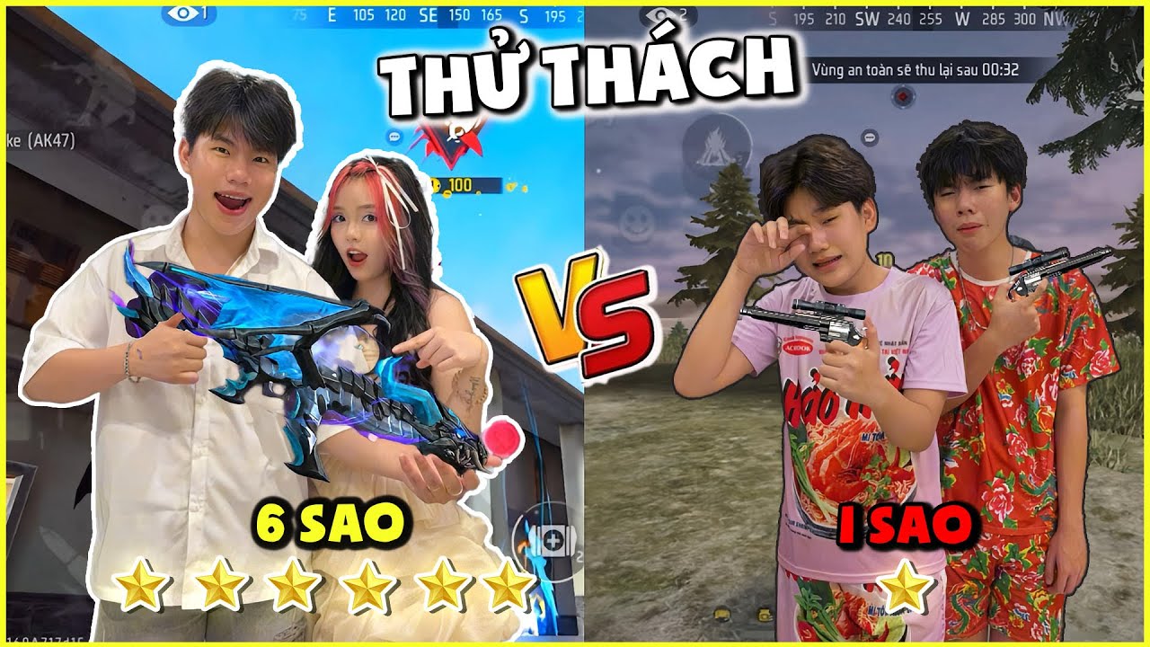 Joi FF Thử Thách Từ  1 Sao Đến 6 Trong Free Fire 🔥