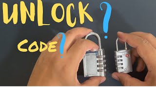Forgot Lock Code? How to Open Combination Padlock | Fix Number Lock | Unlock without Code