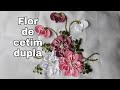 FLOR DE CETIM DUPLA , FÁCIL E LINDA.Para aplicar em caminho de mesa, toalhas e enxovais.
Modelo 58