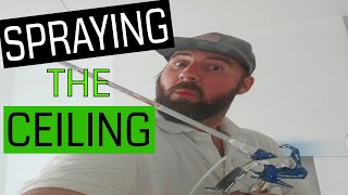 Painting a Ceiling With a Sprayer - Tikkurila Anti Reflex 2 Mist coat by Sprayaholic 3,154 views 3 years ago 2 minutes, 18 seconds
