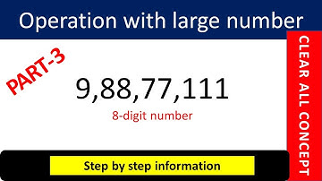 Operations on Large Numbers part-3 | Class 5 Maths | CBSE | ICSE | Vedant maths