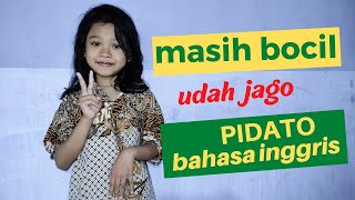 Contoh Pidato Bahasa Inggris untuk anak SD/MI Kelas Satu