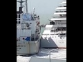 Cruise ship breaks mooring and crashes into another ship