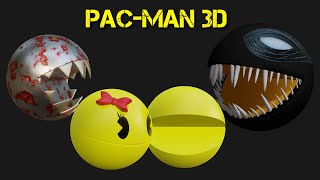 Pac man 3D Animation 2017 to 2019