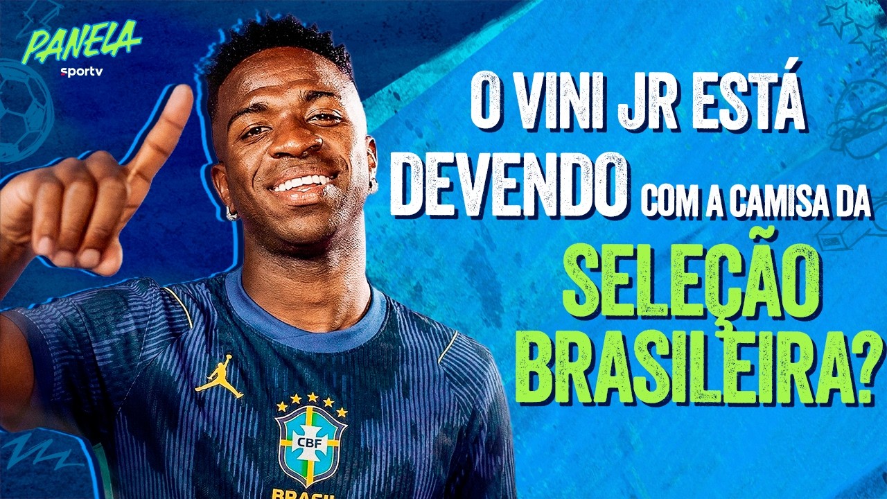 “O VINICIUS JR SABE DAS CRÍTICAS COM A CAMISA DA SELEÇÃO BRASILEIRA” | Panela sportv