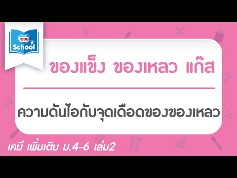 5.5.3 ความดันไอกับจุดเดือดของของเหลว