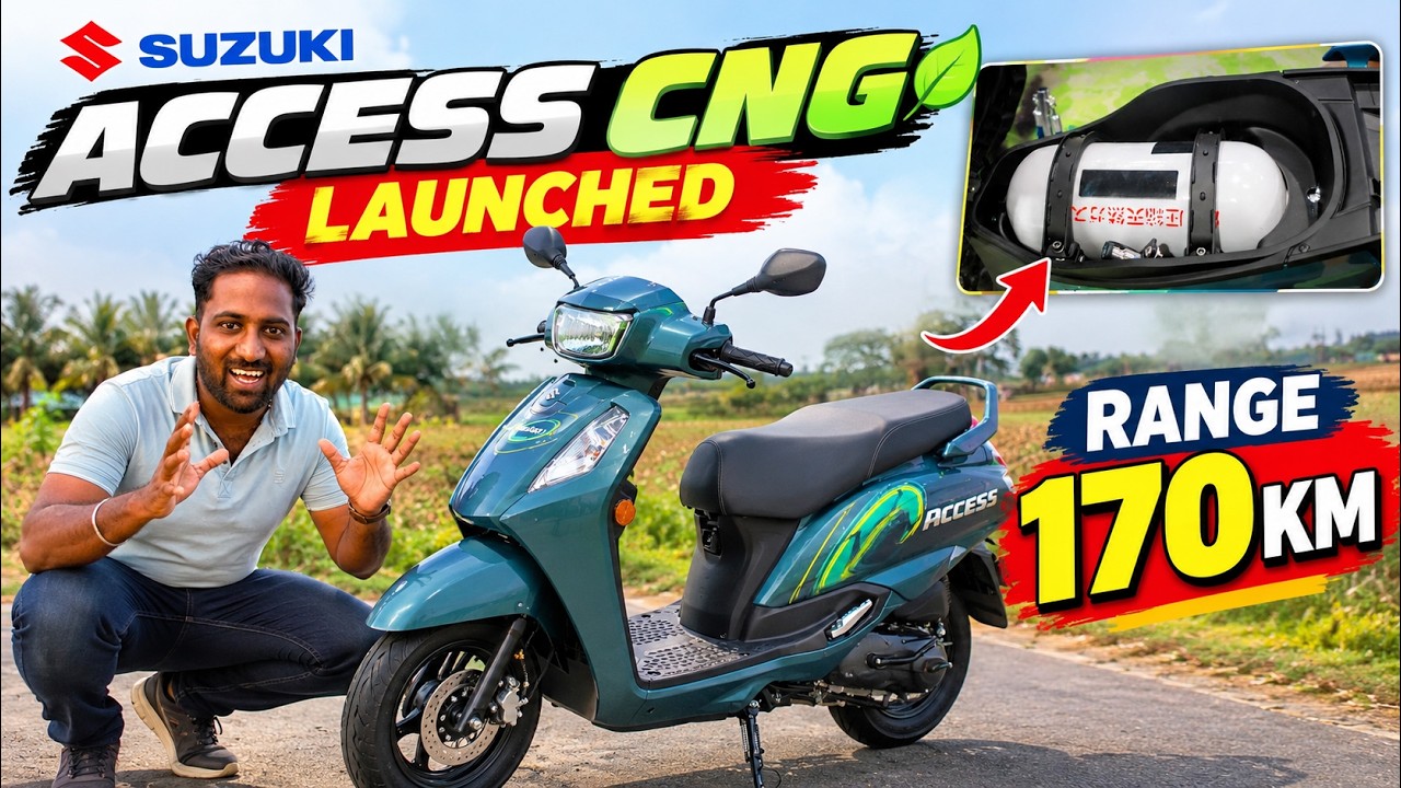 Suzuki Access CNG அறிமுகம் 🔥 170 KM Range! | Petrol + CNG Scooter | Price, Mileage & Features Tamil